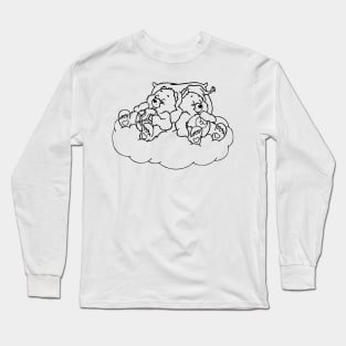 sleeping twin bears Long Sleeve T-Shirt